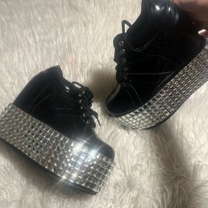 Cape Robbin platform mirrored shoes